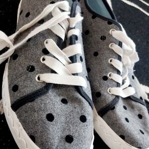 Beautiful KATE SPADE Polka Dots Ladies Women's Sneakers Sports Shoes Sz Size 7